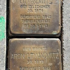Stolperstein dedicated to Ruchla Laje Litmanowitz