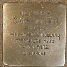 Stolperstein dedicated to Carl Norden