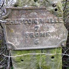 Milestone, W of Nunney Catch, NW of Cloford