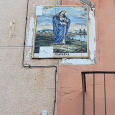 Ceramic panel of Saint Philomena