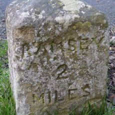 Milestone At Junction With Road To Wistow