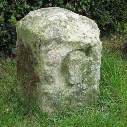 County Council Marker Stone In Front Of No. 77