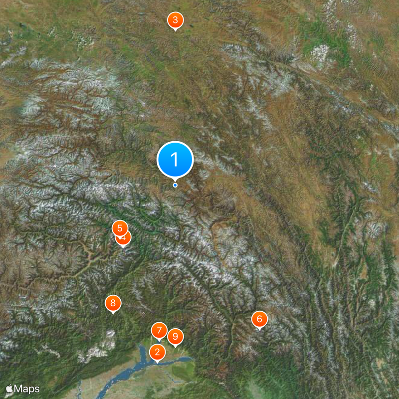 Southwestern China Map