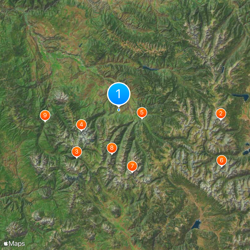 Contea di Pitkin Mappa