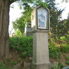 Boží muka u brány do hřbitova v Klatovech