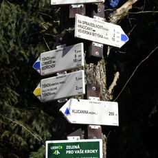 Rozcestník Klucanina - rozhl., odb.