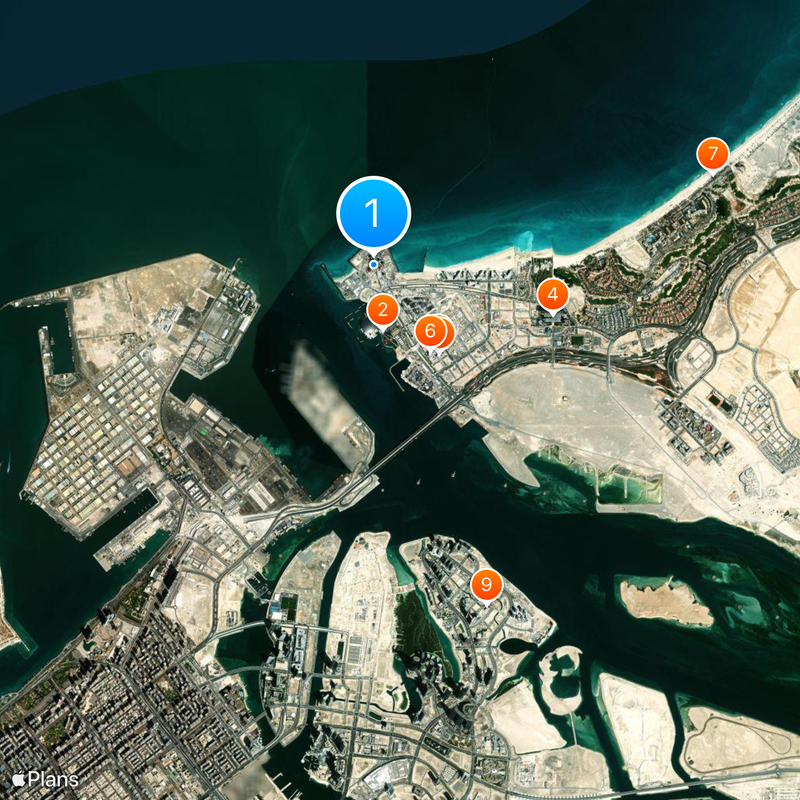 Guggenheim Abu Dhabi Kaart