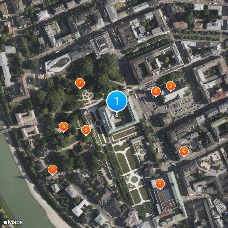 Mirabell Palace Map