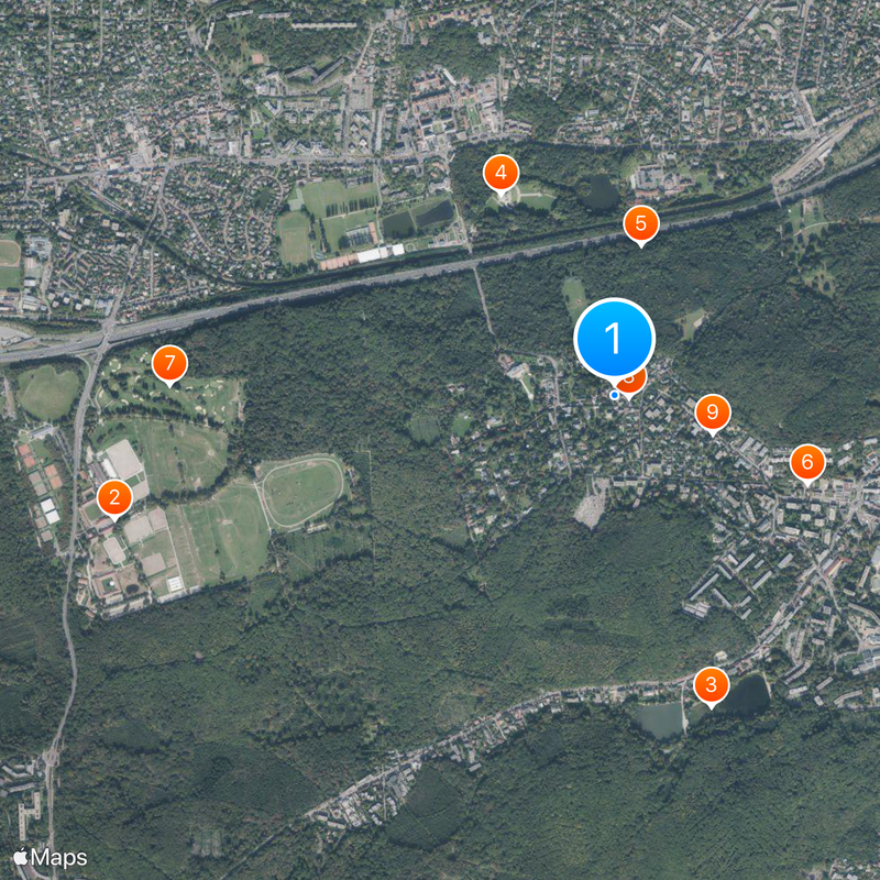 Marnes-la-Coquette Carte