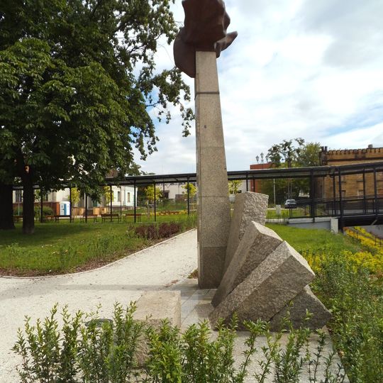 Monument to railwaymen - victims of German National Socialism in Toruń