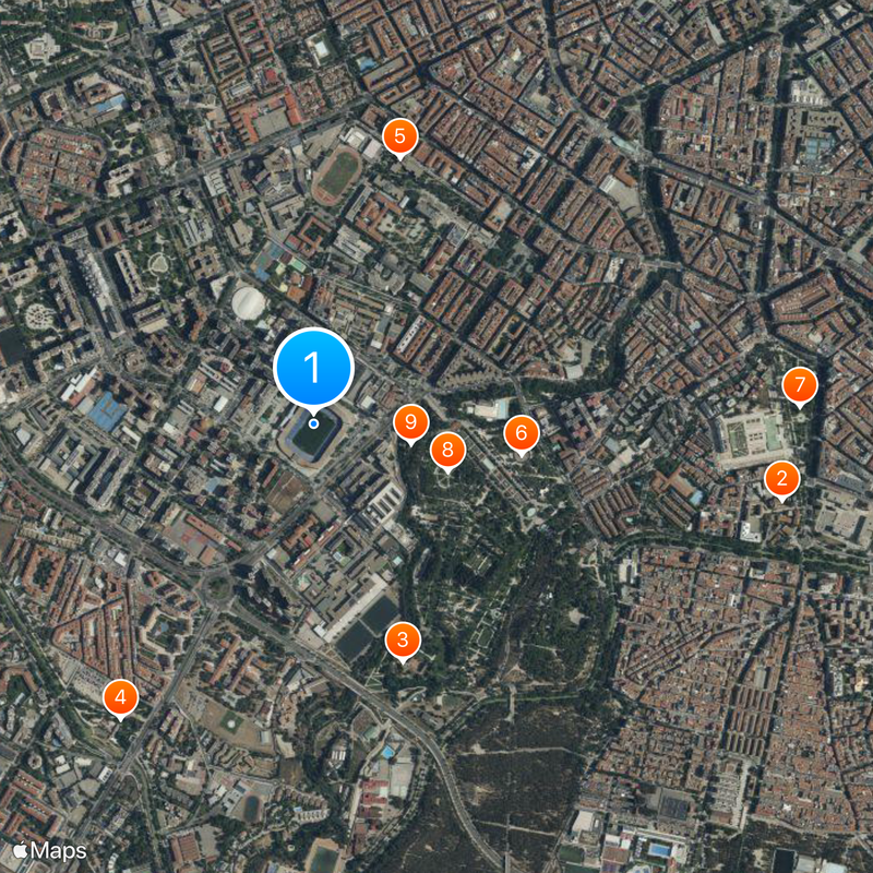 La Romareda Map