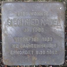 Stolperstein en memoria de Siegfried Nadel
