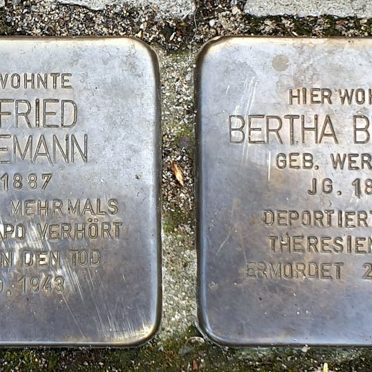 Stolperstein à la mémoire de Bertha Behrens