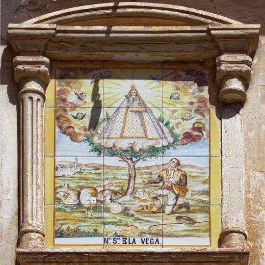 Ceramic panel of Our Lady of La Vega