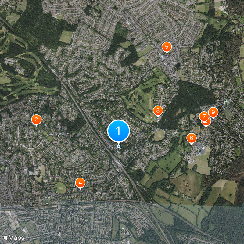 Chislehurst Caves Mapa