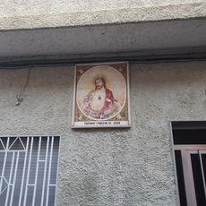 Retablo cerámico del Sagrado Corazón de Jesús