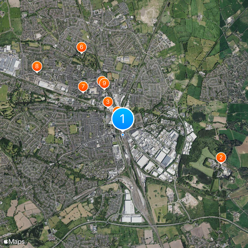 Crewe railway station Map