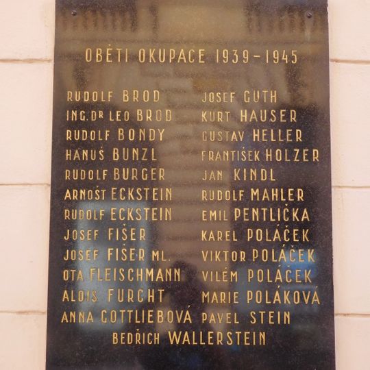 Plaque to World War II victims