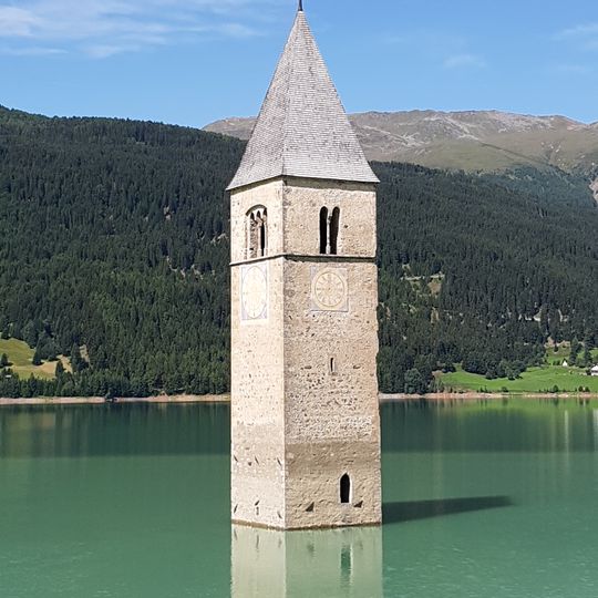Turm der alten Pfarrkirche St. Katharina