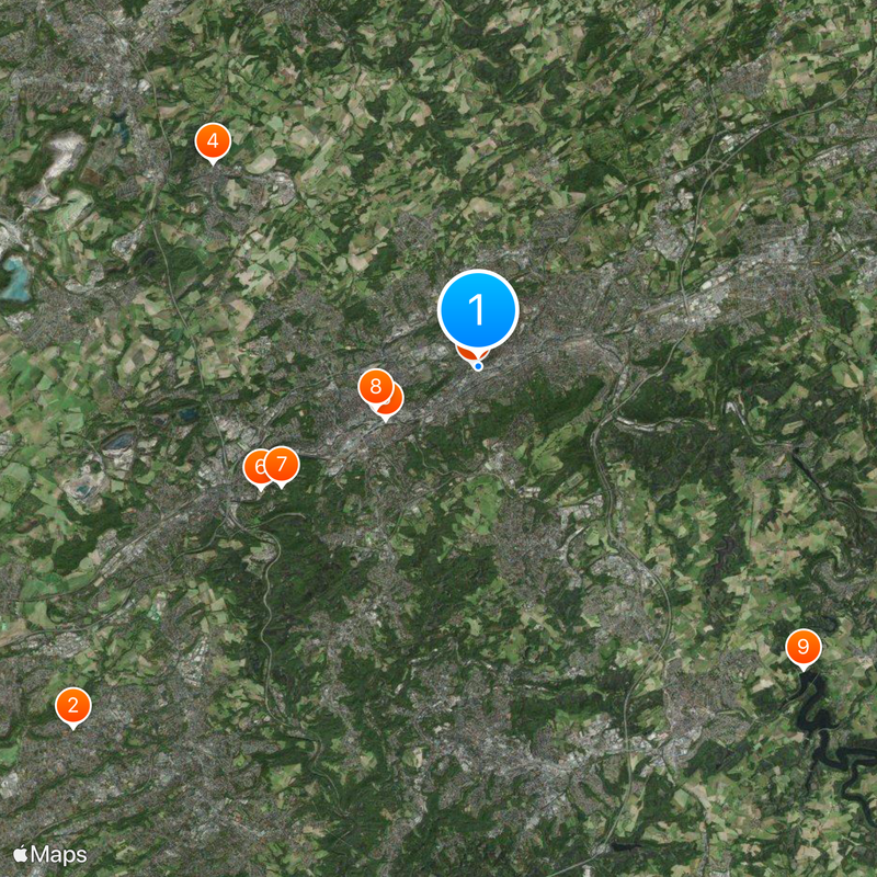 Wuppertal Mapa
