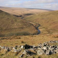 Enclosure and hut circles at Piles Corner