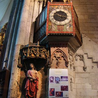 Medieval clock of the Saint-Pierre de Beauvais cathedral