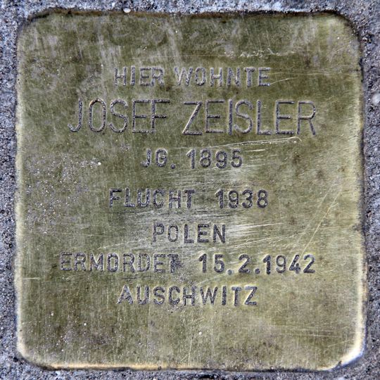Stolperstein en memoria de Josef Zeisler