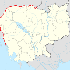 Confine tra la Cambogia e la Thailandia