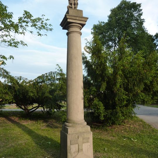 Sloup se sochou svatého Rocha