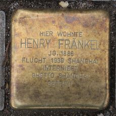 Stolperstein dedicated to Henry Fränkel