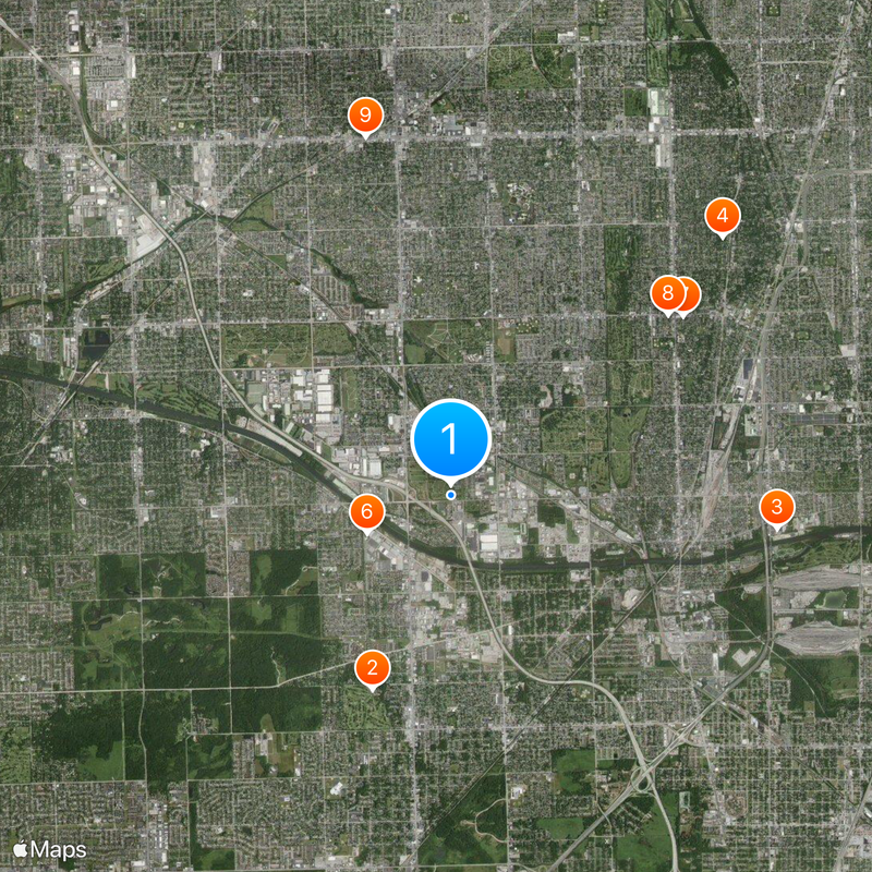 Burr Oak Cemetery Map