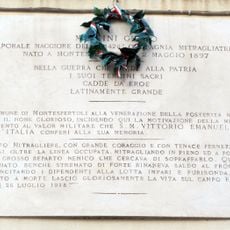 Commemorative plaque to Guido Martini in Montespertoli