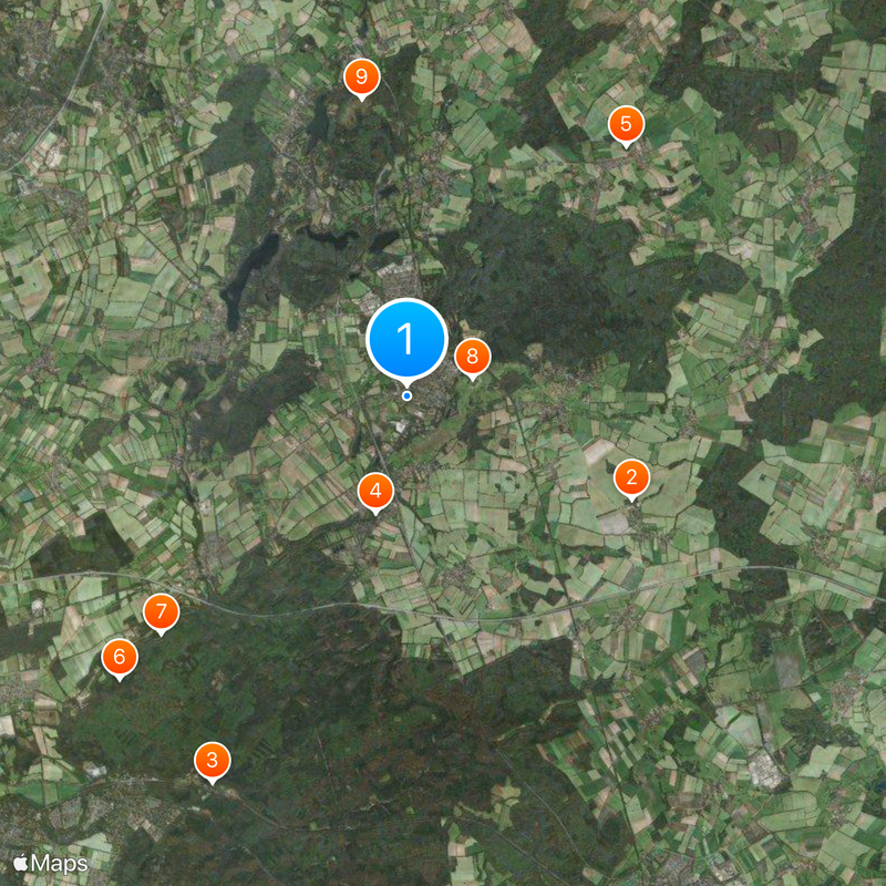 Tierras bajas del norte de Alemania Mapa