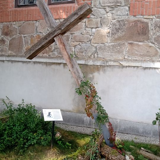 V. zastavení křížové cesty u kostela na Hluboké