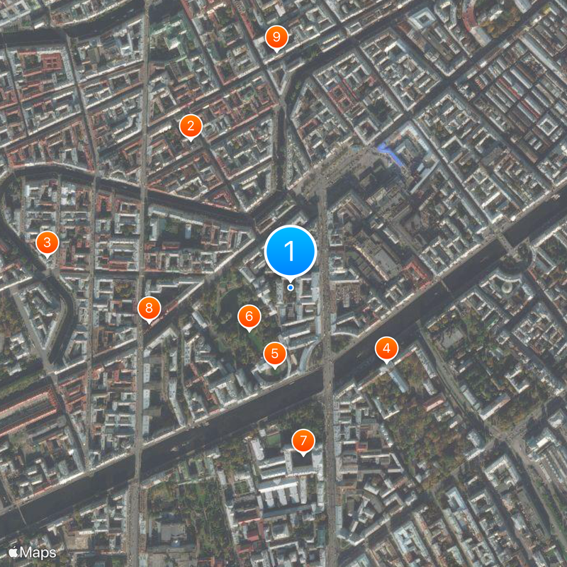 St. Petersburg State Transport University Karte