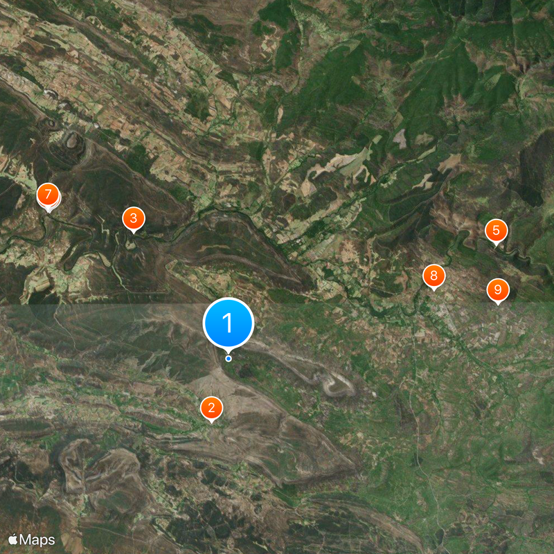 Cementerio de Sad Hill Mapa