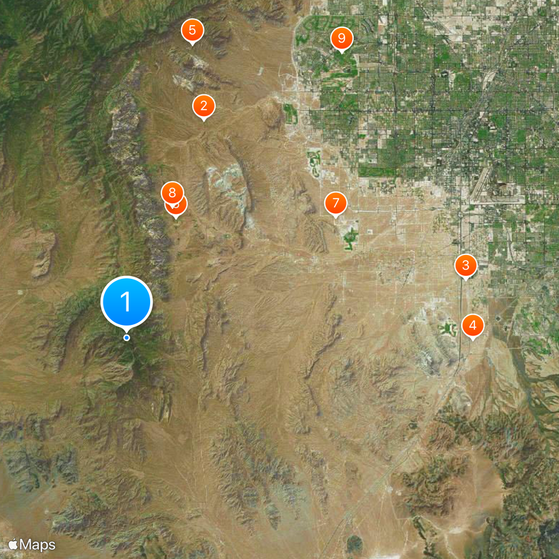 Potosi Mountain Map