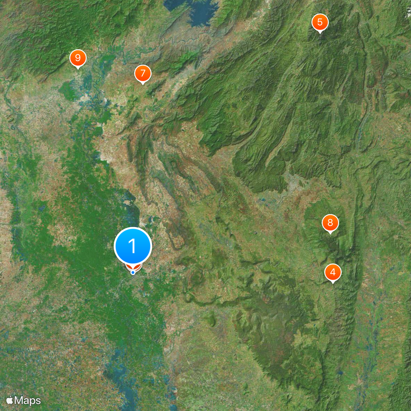 Changwat Phitsanulok Kaart