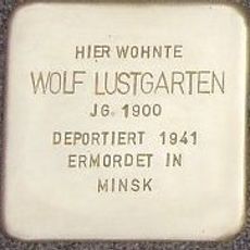 Stolperstein en memoria de Wolf Lustgarten