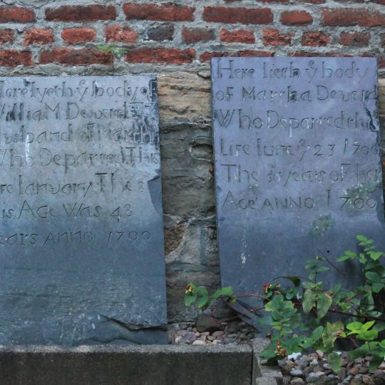 Pair Of Headstones 10 Metres And 12 Metres South Of South Aisle At Church Of The Holy Rood