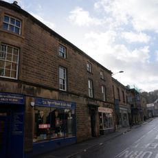 Premises occupied by Elf Gems with office premises above at SK 2173 6845/Premises of Wildlife Books and Gifts with NFU offices over at SK 2174 6845