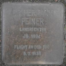 Stolperstein em memória de Hermann Feiner