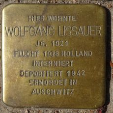 Stolperstein dedicated to Wolfgang Lissauer