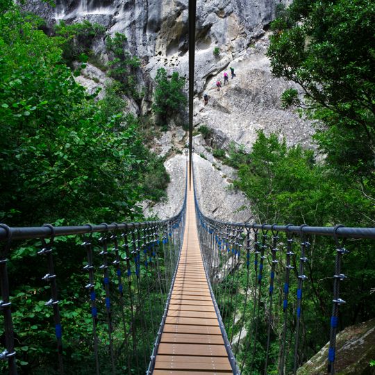 Nepalese bridge of Castelmezzano