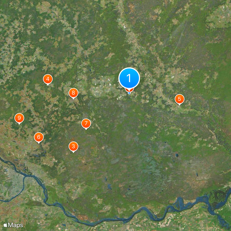 Lake Svetloyar Mappa