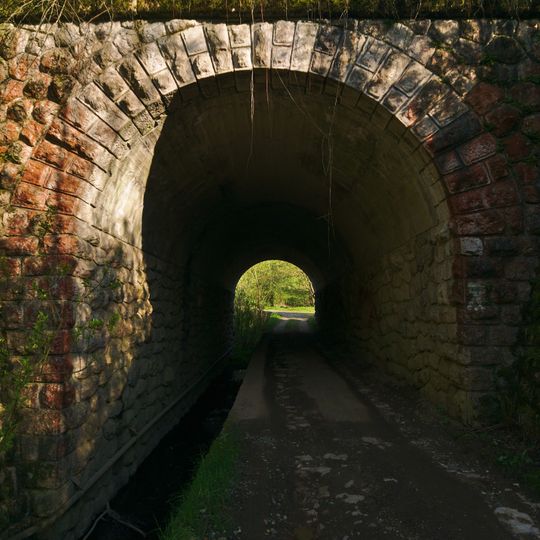 Železniční most ve Valašských Kloboukách nad Trhoviskem