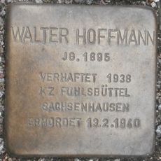 Stolperstein dedicated to Walter Hoffmann