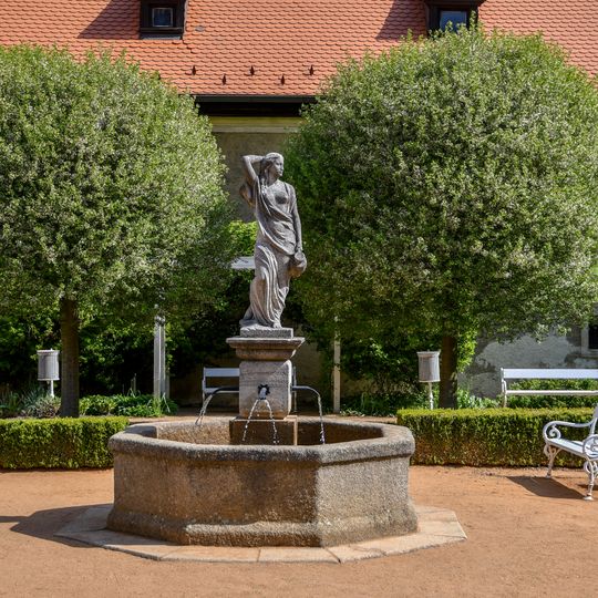 Fuente del jardín del monasterio franciscano