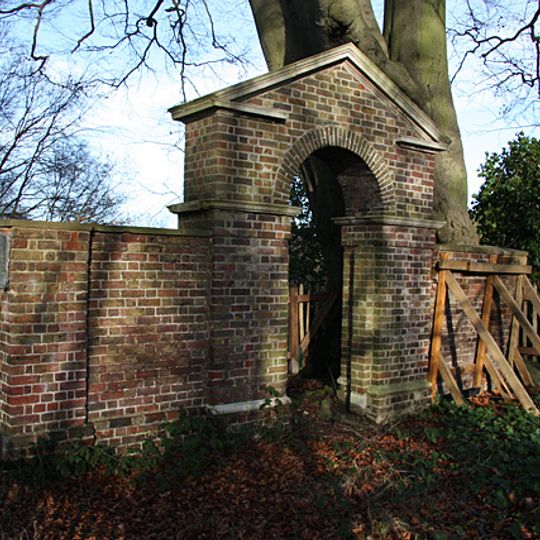 Archway To Former Pitt House Garden In Woodland Approximately 5 Metres East Of Road