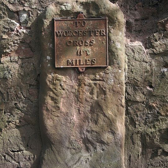 Milestone, north of The Abbey